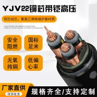 630采货节铠装高压电线 yjv22 8.7/15kv 3*35 铜芯高压电缆