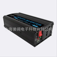 1000W车载太阳能逆变器DC12V24v转220V大功率修正波电源转换器