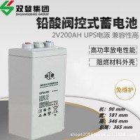 双登GFM-200阀控密封式免维护铅酸蓄电池2V200AH太阳能船舶发电瓶