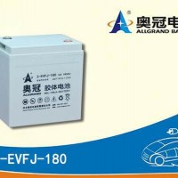 奥冠蓄电池3-EVFJ-180 储能胶体免维护6V180AH机车电瓶原厂质保