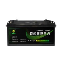 12V 300AH 大容量锂离子电池12伏充电太阳能电池磷酸铁锂电池组