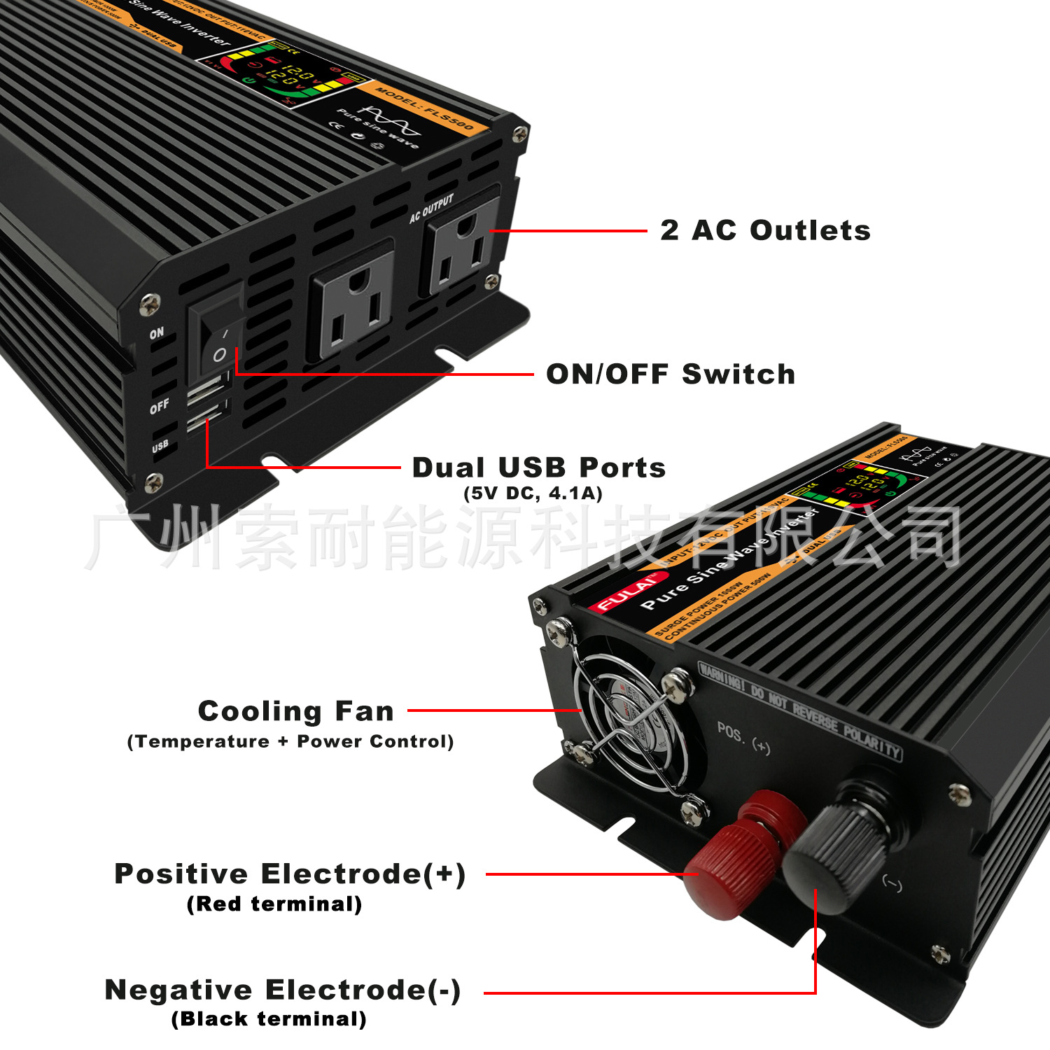 FLS500 TURE SINE WAVE INVERTER