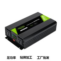 厂家纯正弦波车载太阳能逆变器2000W12V24V48V转220V120V液晶 遥控