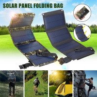 20W USB太阳能电池板折叠包 Solar Panel Folding 户外移动 电源