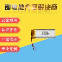 500834聚合物锂电池100mAh 3.7V 蓝牙耳机手表助听器智能穿戴