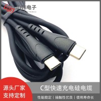 TYPE-C 数据线PW100W快充PD100W C对C USB C型快速充电硅电缆