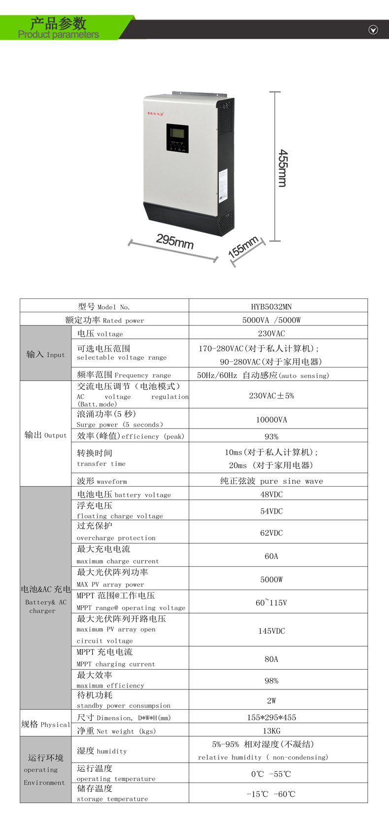 HYB5032MN参数