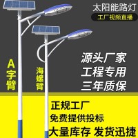 6米30W一体化道路灯新农村led庭院灯太阳能路灯户外挑臂路灯厂家