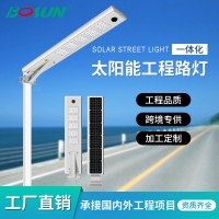 户外大功率太阳能路灯市政道路工程一体化太阳能人体感应路灯厂家