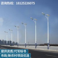 新农村太阳能路灯一体化路灯6米led户外庭院灯厂家直销照明道路灯