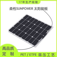 50Wsunpower太阳能充电板 便携折叠太阳能充电包 车载PET磨砂高效