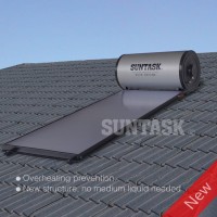 SUNTASK批发SPH2.0平板承压一体式太阳能热水器别墅排屋集热器